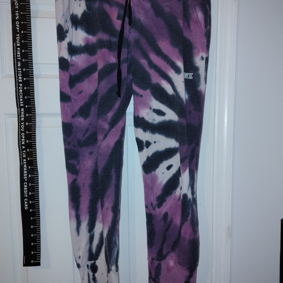 Newly Listed Mint Victoria's Secret Pink Tye Die Joggers Mint - Picture 12 of 12